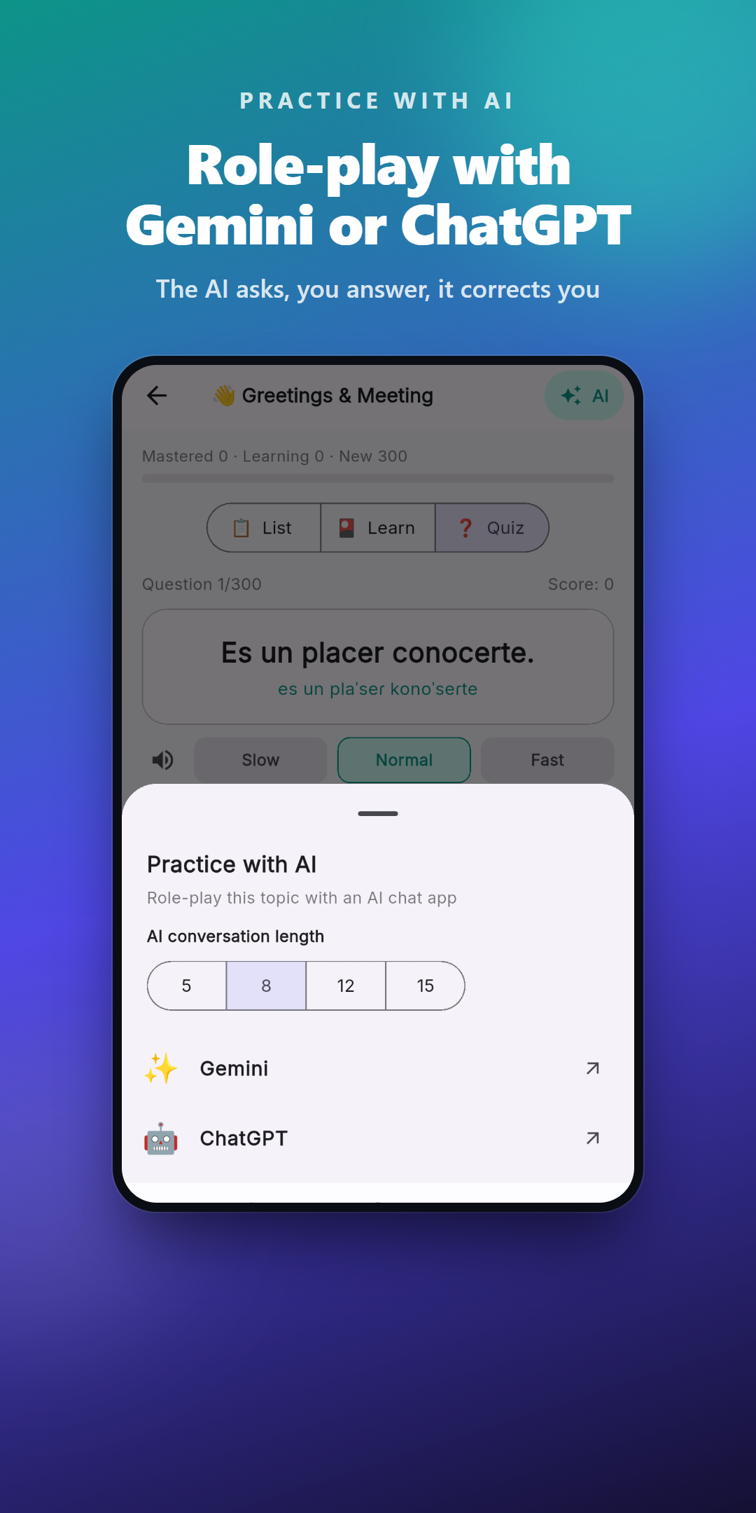 Role-play with AI