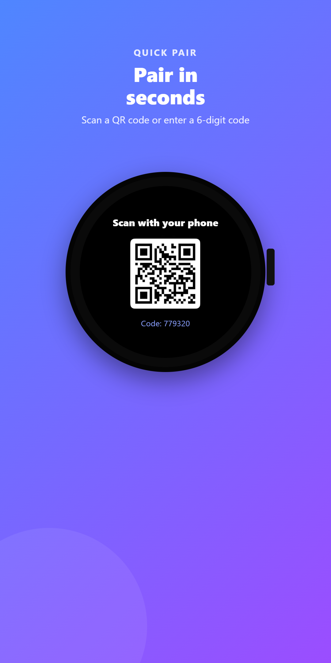 QR pairing