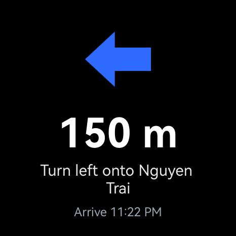 Turn left